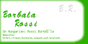 borbala rossi business card